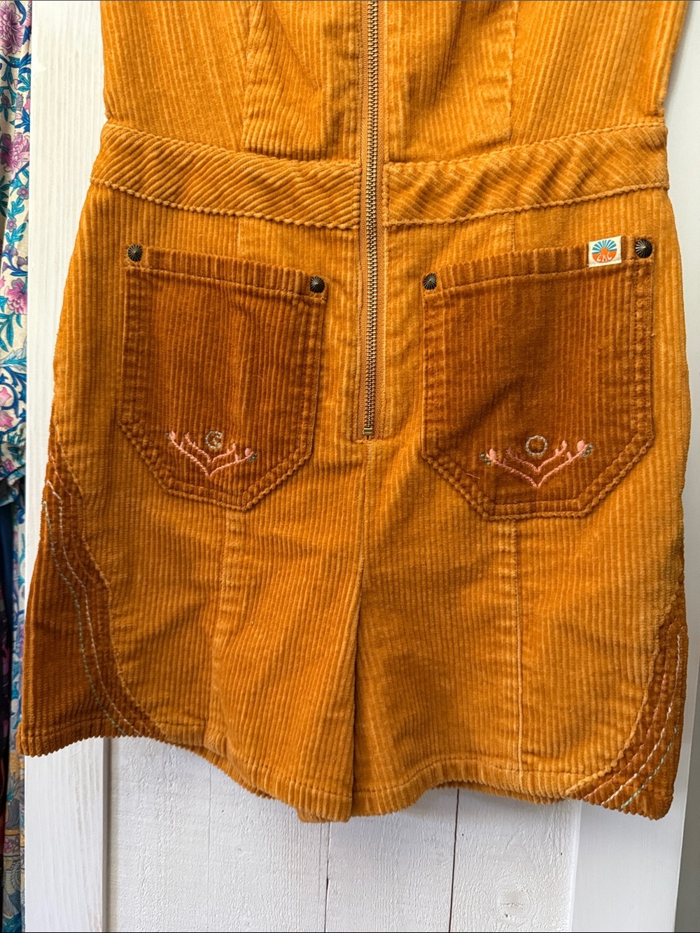 Classic Rock Couture Cinnamon Girl Gold Cord Playsuit - Picture 3 of 6